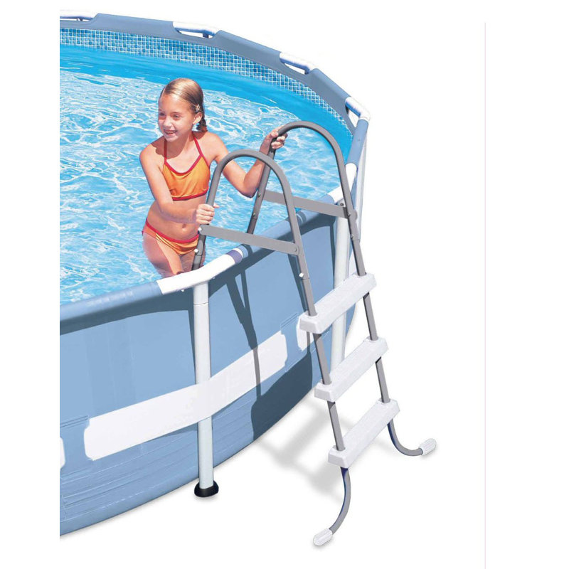 Intex Above-Ground Pool Ladder w/ Intex 10 x 2.5-Foot Pool Set with Filter Pump