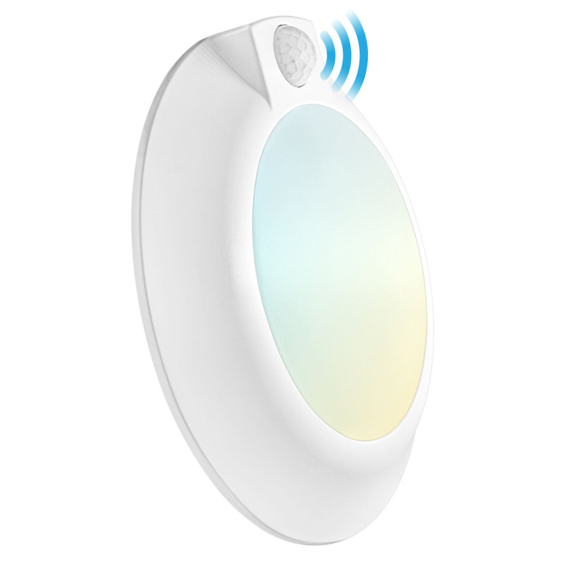 Plafonnier à capteur de mouvement DEL Wrought Studio ™ 6 pouces, 3CCT 3000K 4000K 5000K, 13W, 1050LM, répertorié ETL