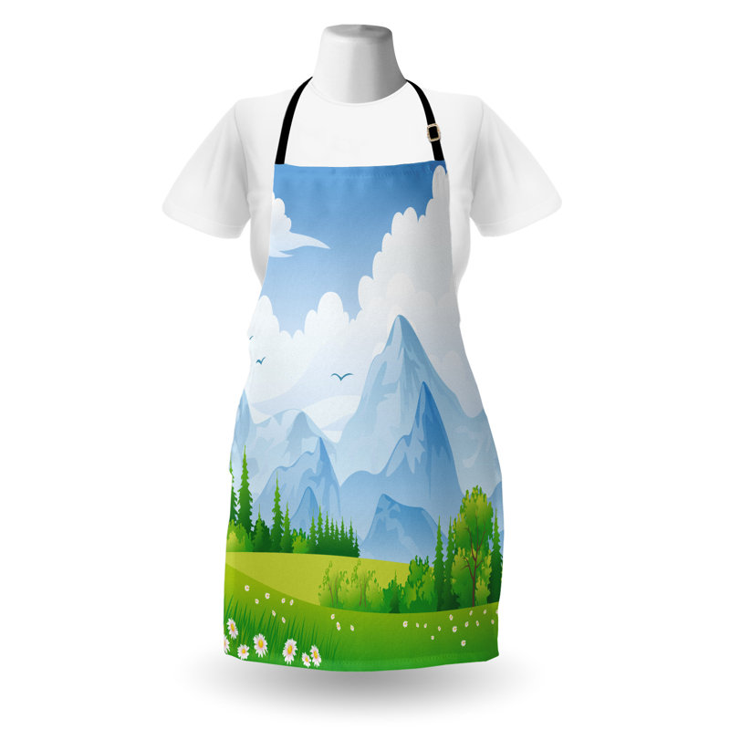 No Pattern Bib Apron