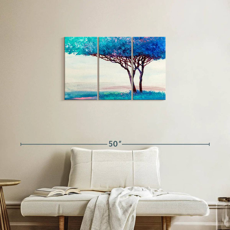 Arbre bleu Harnek, H 20 po x l 33 po