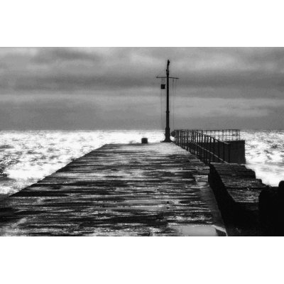 Stone Pier by Noah Bay - Wrapped Canvas Print