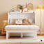 Lit escamotable en bois avec port USB et tablettes amovibles Hensley-125737416-125737417