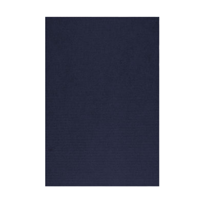 Tapis intérieur / extérieur tissé à la machine de couleur unie ultra bleu Estiven