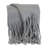 Parkland Collection Nagar Transitional Gray 52" x 67" Woven Handloom Throw-2087132134