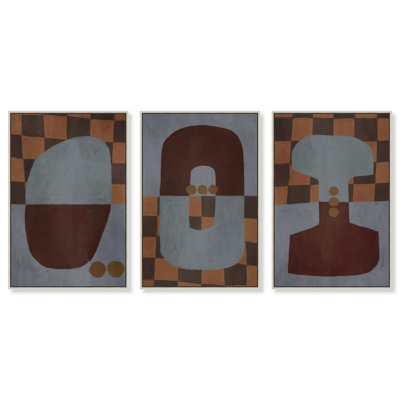 Checkered Dominos Set Set by Oliver Gal