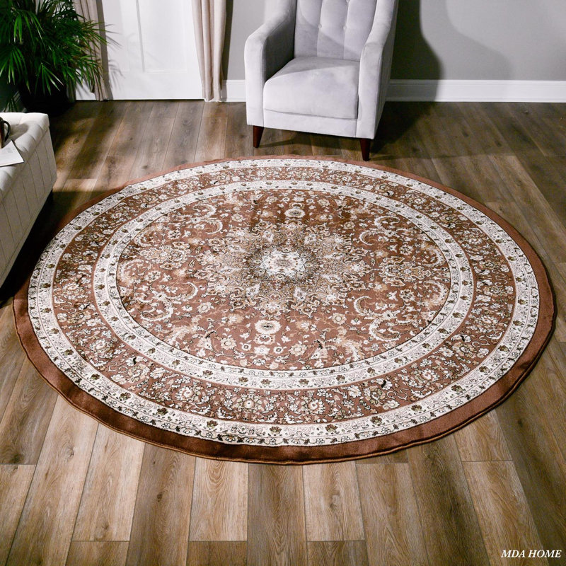 Sevanna Oriental Indoor Rug, Round 8'1"