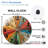 Vintage Colorful Wall Decor Decorative Game Wheel Art - 12'' Modern Glass Wall Clock