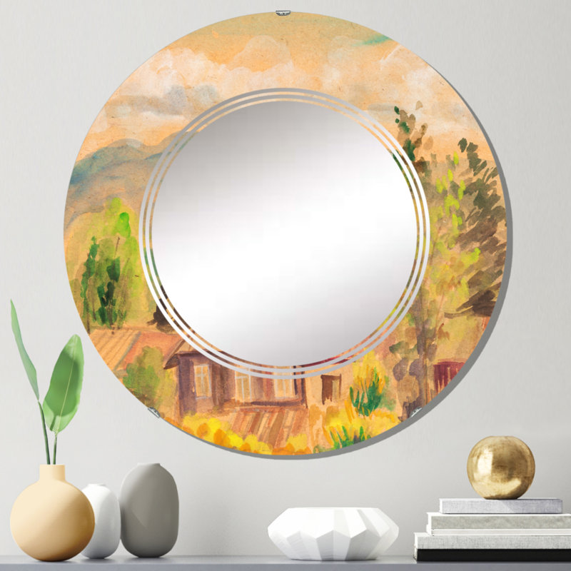 Miroir de salle de bain mural rond, 24 po x 24 po