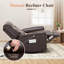 Fauteuil inclinable manuel pivotant avec chaise berçante et pivotant à 360 °-2047119011