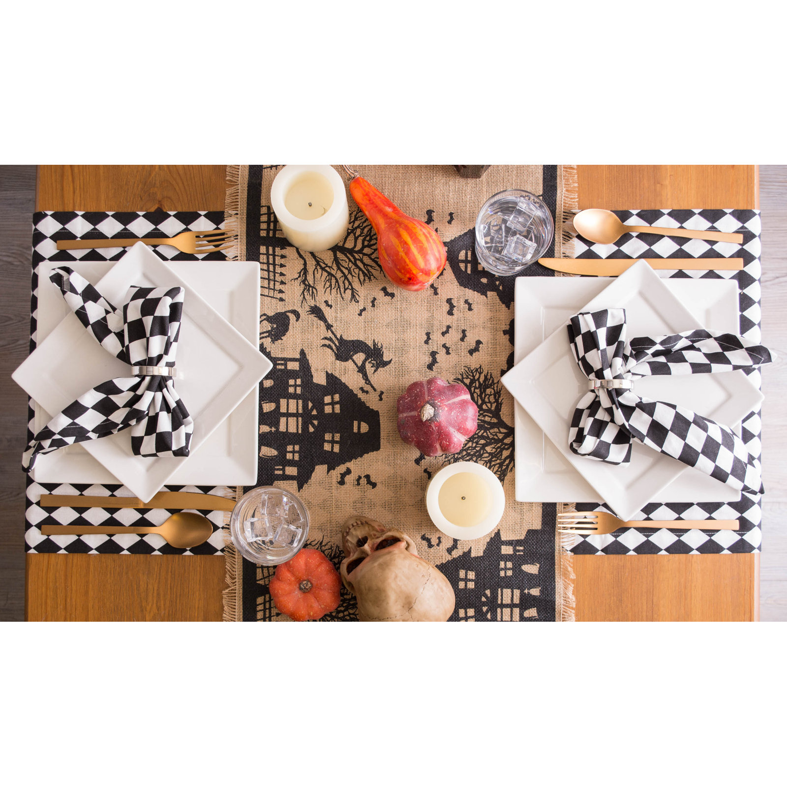 Usher Halloween Table Runner
