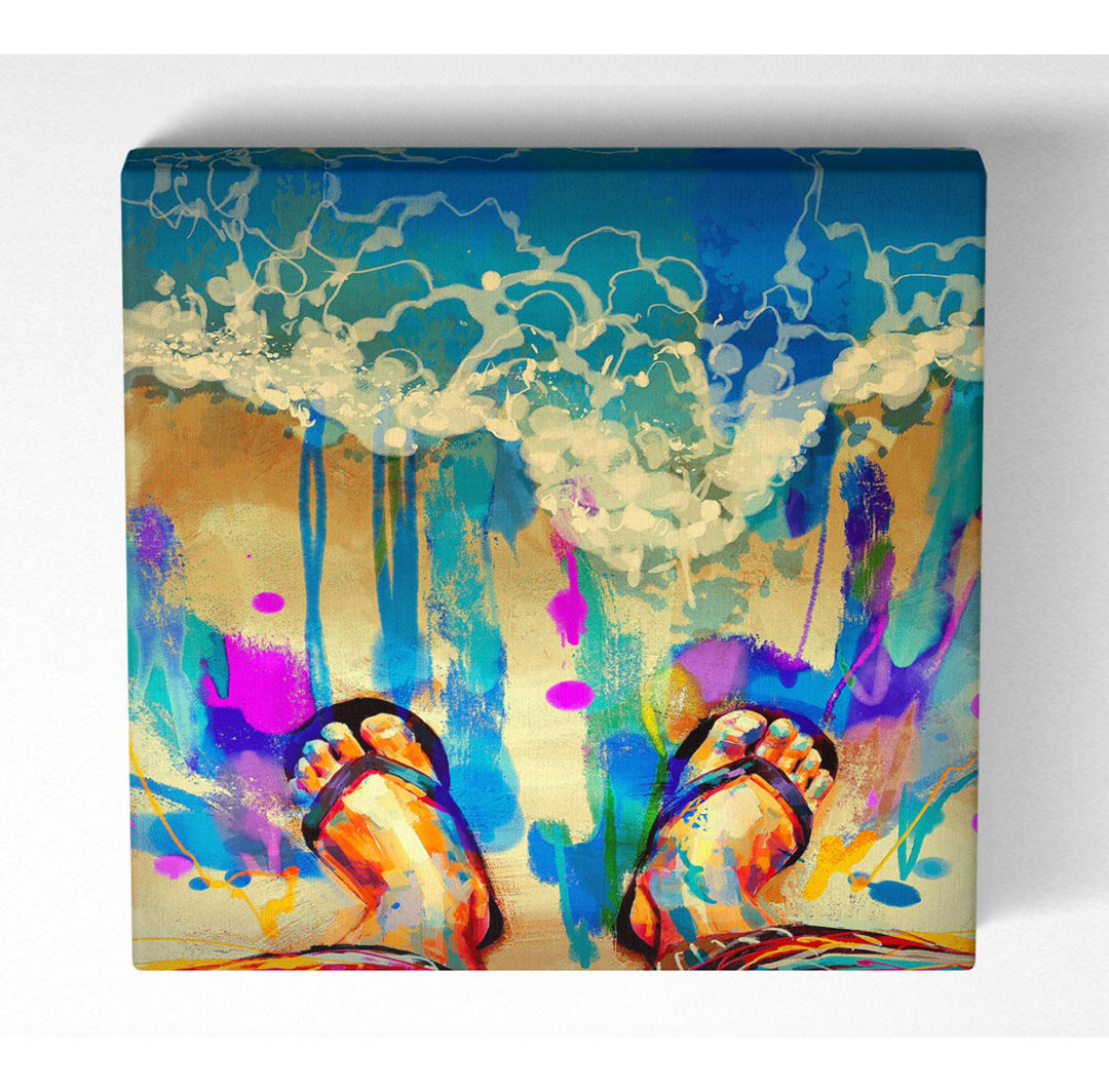 Flip Flop Heaven - Wrapped Canvas Kunstdrucke