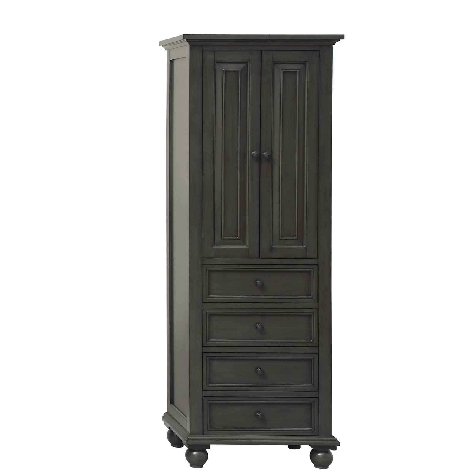 Sandborn Linen Cabinet, Charcoal Glaze