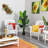 Faux Banana Leaf Tree in Pot Liner-1802370608