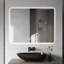 Miroir de salle de bain intelligent 36 po x 28 po à DEL avec antibuée et gradation tactile - Miroir de meuble-lavabo de luxe certifié UL 