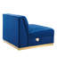 Fauteuil modulaire en velours Sanguine Channel-88903416