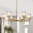 Eton 6 - Light Shaded Modern Chandelier