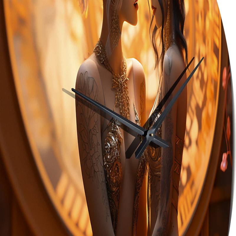 Horloge murale Divine Love Sensual Goddess, Grand