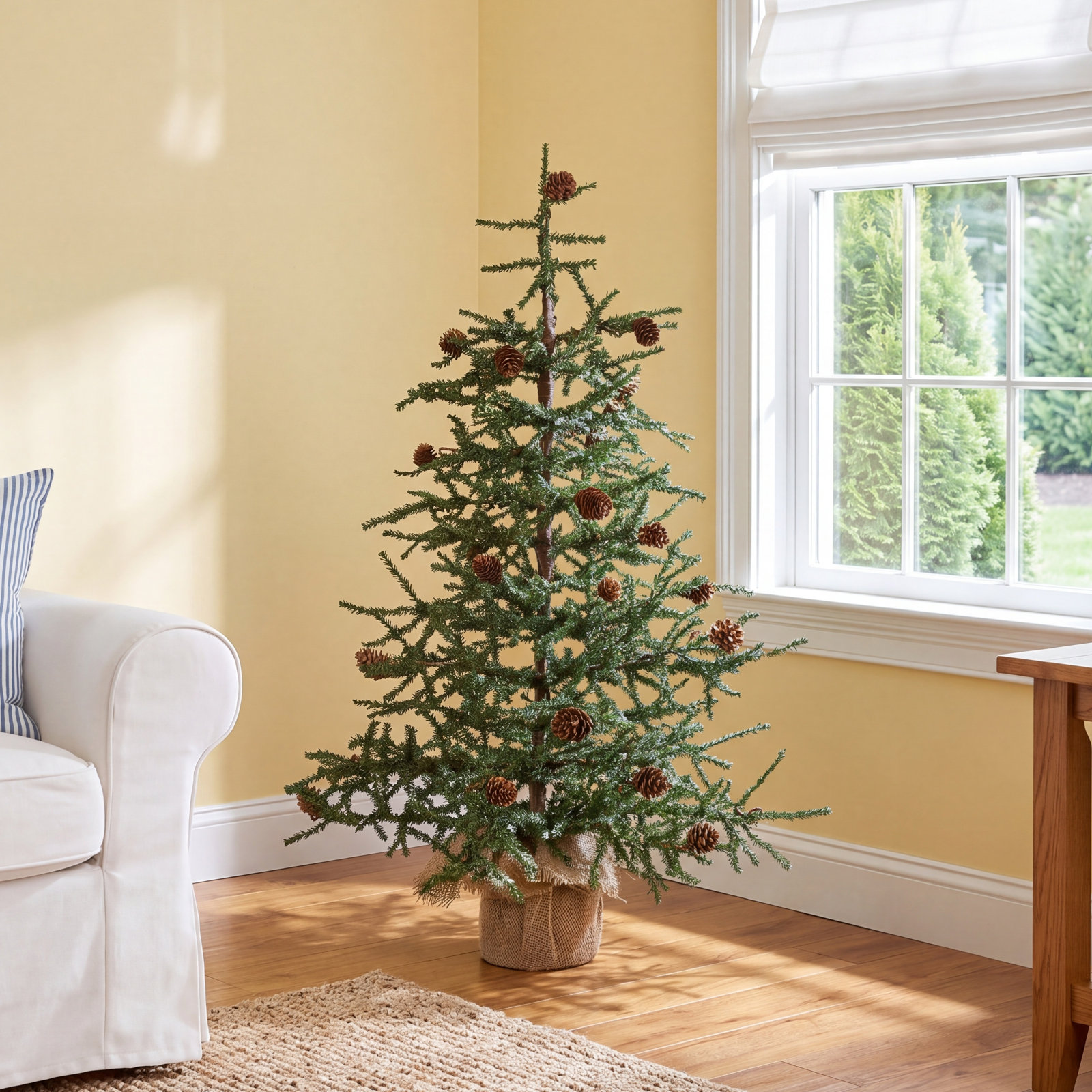 Eastport Pre-Lit Pine Christmas Tree, 3.5' H, Unlit
