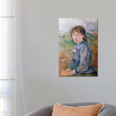 The Little Girl From Nice, 1888-89 by Berthe Morisot - Wrapped Canvas Painting