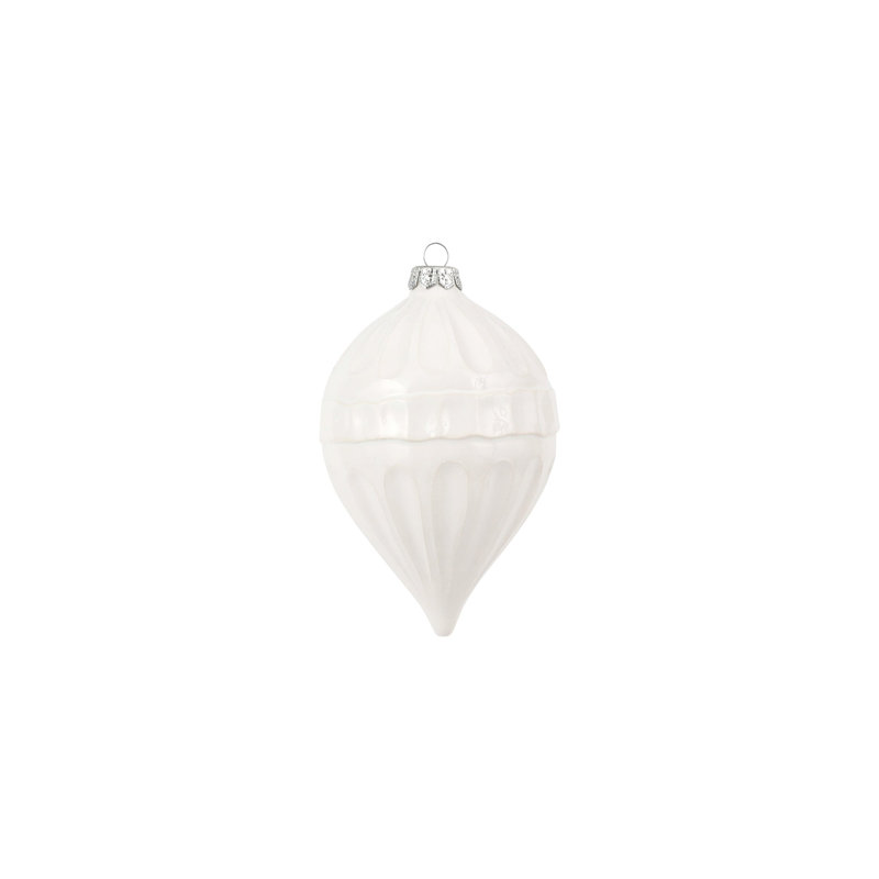 Pietra Serena 6'' Handmade Terra Bianca Ornament