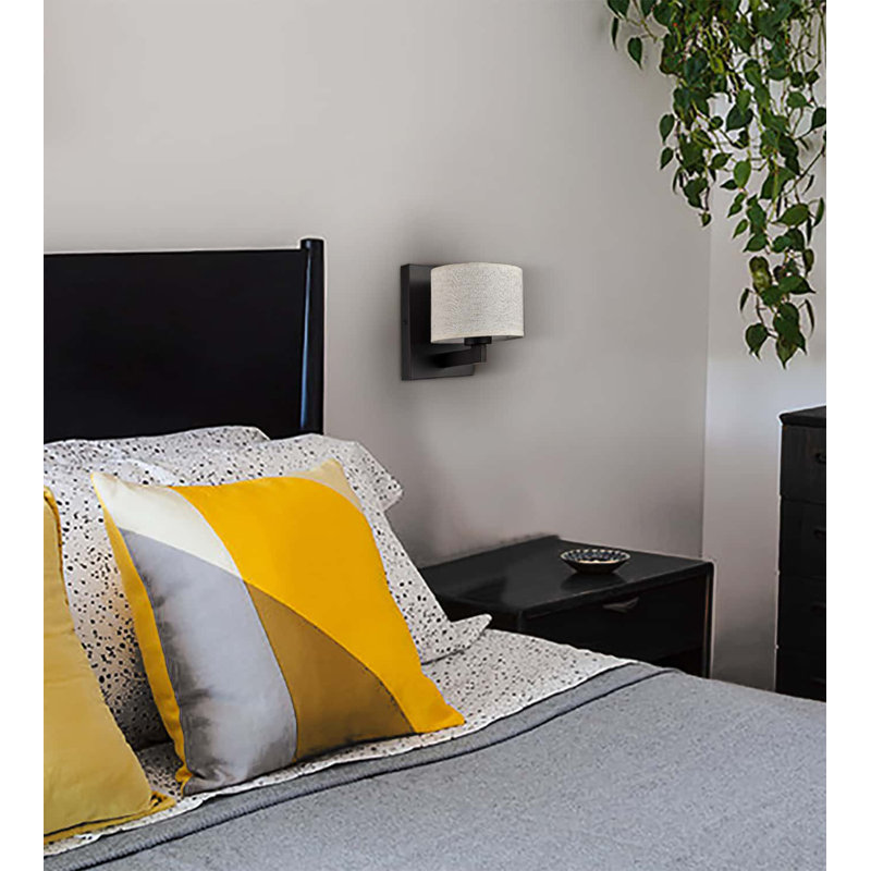 Ensemble de deux appliques murales en tissu, Noir