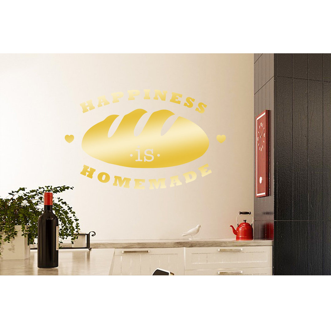 Happiness Is Homemade Loaf of Bread Wall Sticker