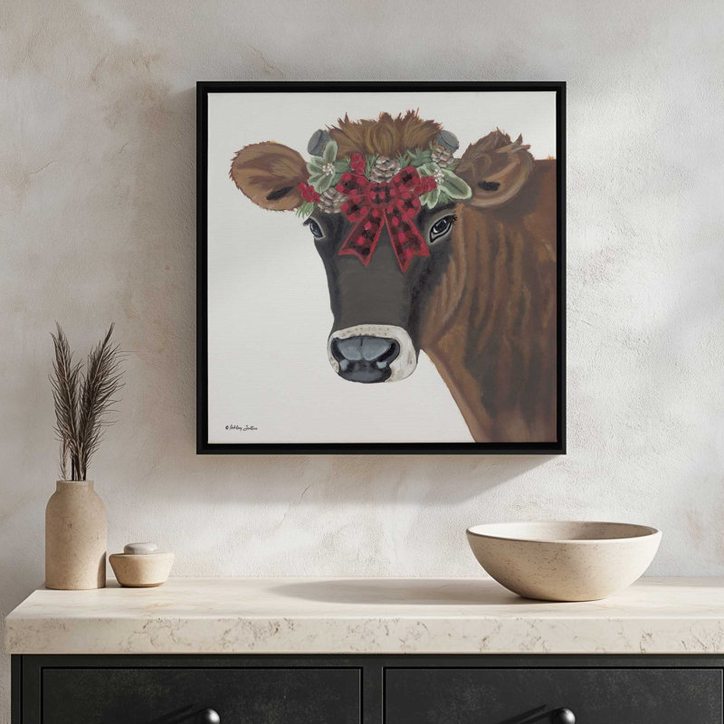 «Bella» par Ashley Justice, reproduction d'art, Toile avec cadre, L 30 po x H 30 po, Brun