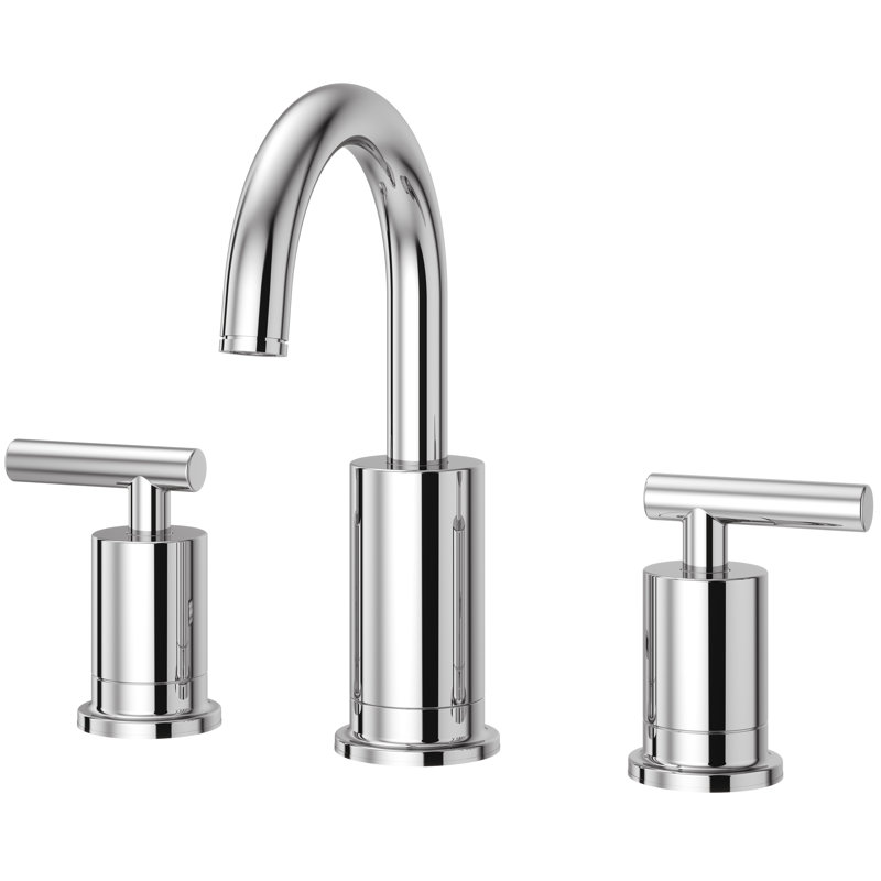 Robinet de baignoire romaine à deux poignées Contempra, Chrome poli