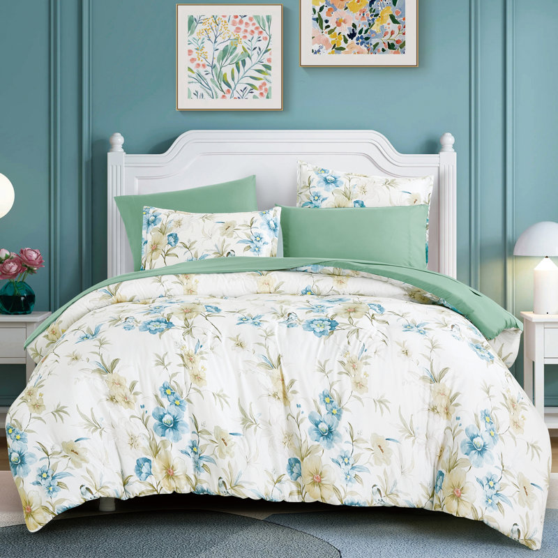 Obelia 7 Piece Bed In A Bag Comforter Set, Queen Comforter +7 Additional Pieces