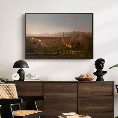View of Florence from San Miniato, 1837-Thomas Cole-Framed Gallery Wrapped Canvas