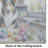 Decorating Easter Collie Glass Cutting Board
