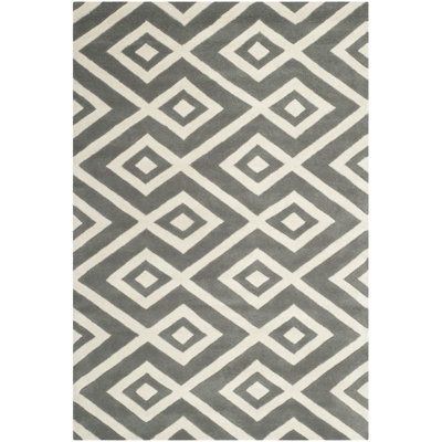 Tapis en laine touffeté à la main Deedie