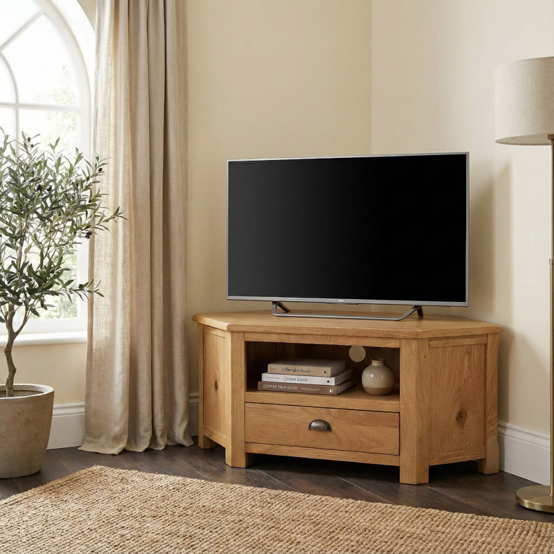 Racquel TV Stand for TVs up to 43", Oak