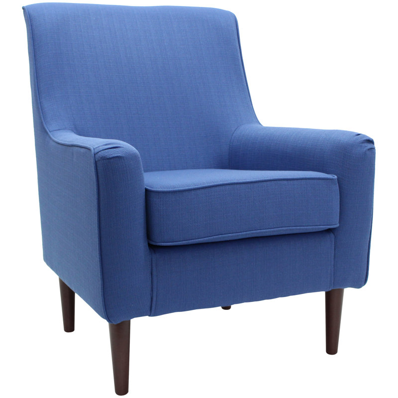 Feurstein Upholstered Armchair, Marine Polyester Blend