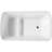 49'' Acrylic Bathtub, Japanese Soaking Design, Drain, Pre - Moulded Seat, 55 Gallons Capacity, Safe For Bathing Overflow, Pop Up Compact Exterior