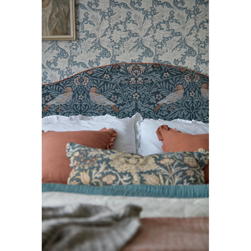 Emery Walker's House Bird Tapestry Fabric, Webb's Blue
