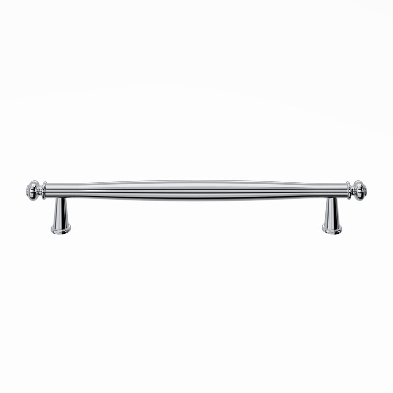 Coddington Bar Pull, Polished Chrome, 7 9/16" Center To Center