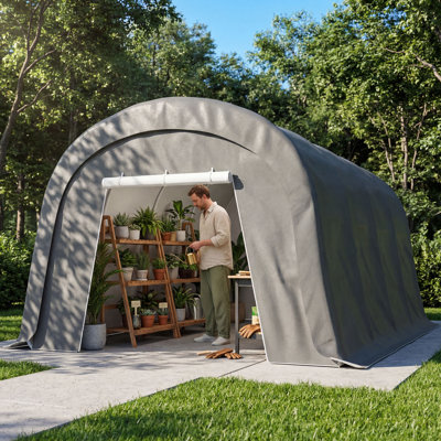 Carport Galvanized Steel Portable Garage Storage Shed Canopy