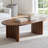 51" Oval Wood Coffee Table, Modern Center Table for Living Room-392205645