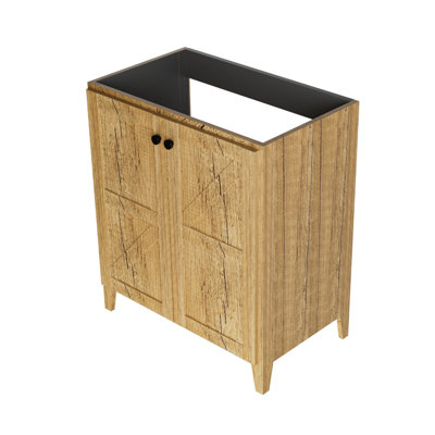 Armoire de salle de bain autoportante pliable de 30 pouces (lavabo non inclus)