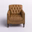Fauteuil en cuir capitonné Annja-79522925