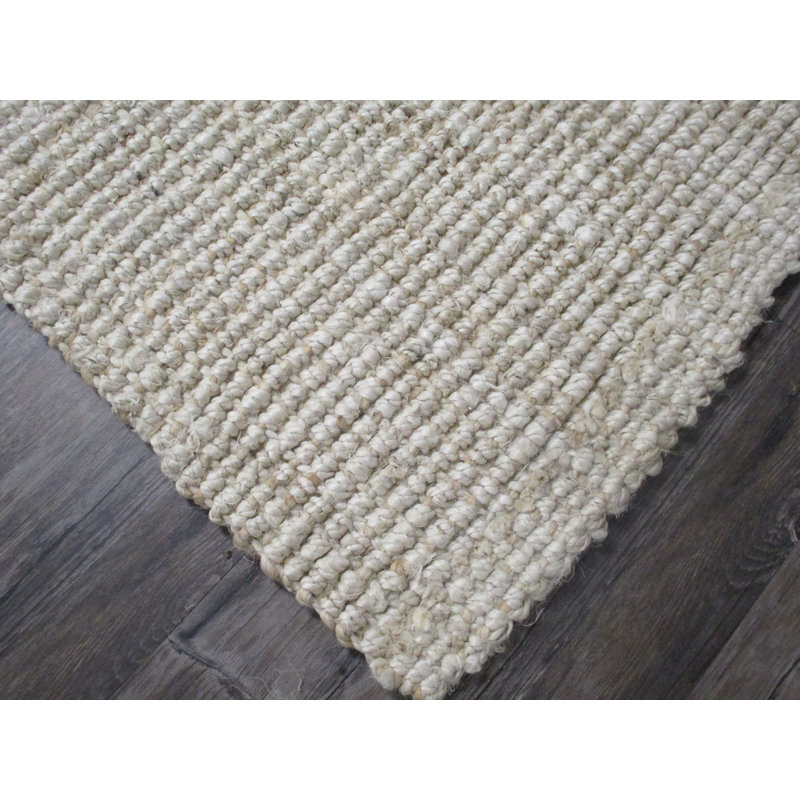 Tapis crème tissé à la main Wolsingham, Rectangle 4 pi x 6 pi