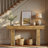 Rectangular wooden Mateus with study sled legs