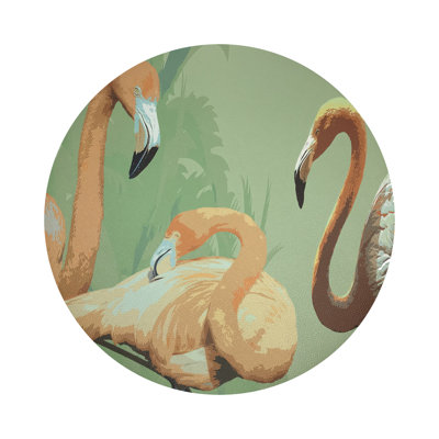 Palm Springs Vegan Leather Round Pebble Placemat