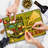 Ambesonne Tiki Bar Cutting Board Large Size Way to Tiki Club Multicolor