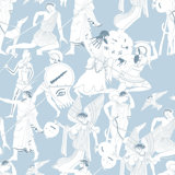 Mythos 33' L x 20.5" W  Wallpaper Roll