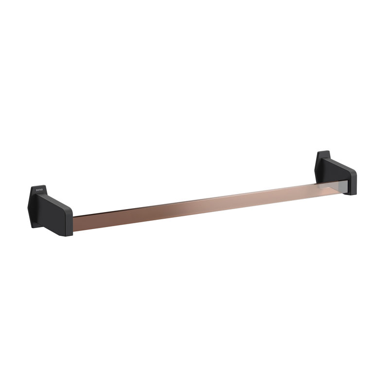 Swett 1 Towel Rail, Black/Bronze