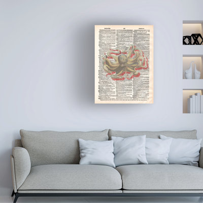 Marcus Jules Octo-Red Canvas Art