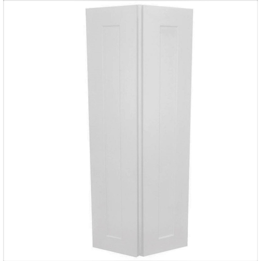 12W X 42H Kitchen Wall End Angled Cabinet - Shaker Style L&C Cabinetry 