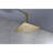 Brushed Gold Shower Head Bathroom - High Rainfall, Stainless Steel, Water Saving, Self-Cleaning Nozzle, All Standard Use Showering Gold, Fit-121077012